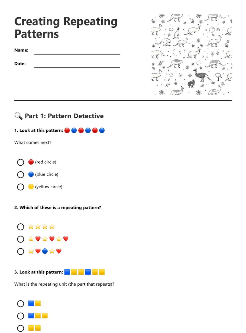 Creating Repeating Patterns