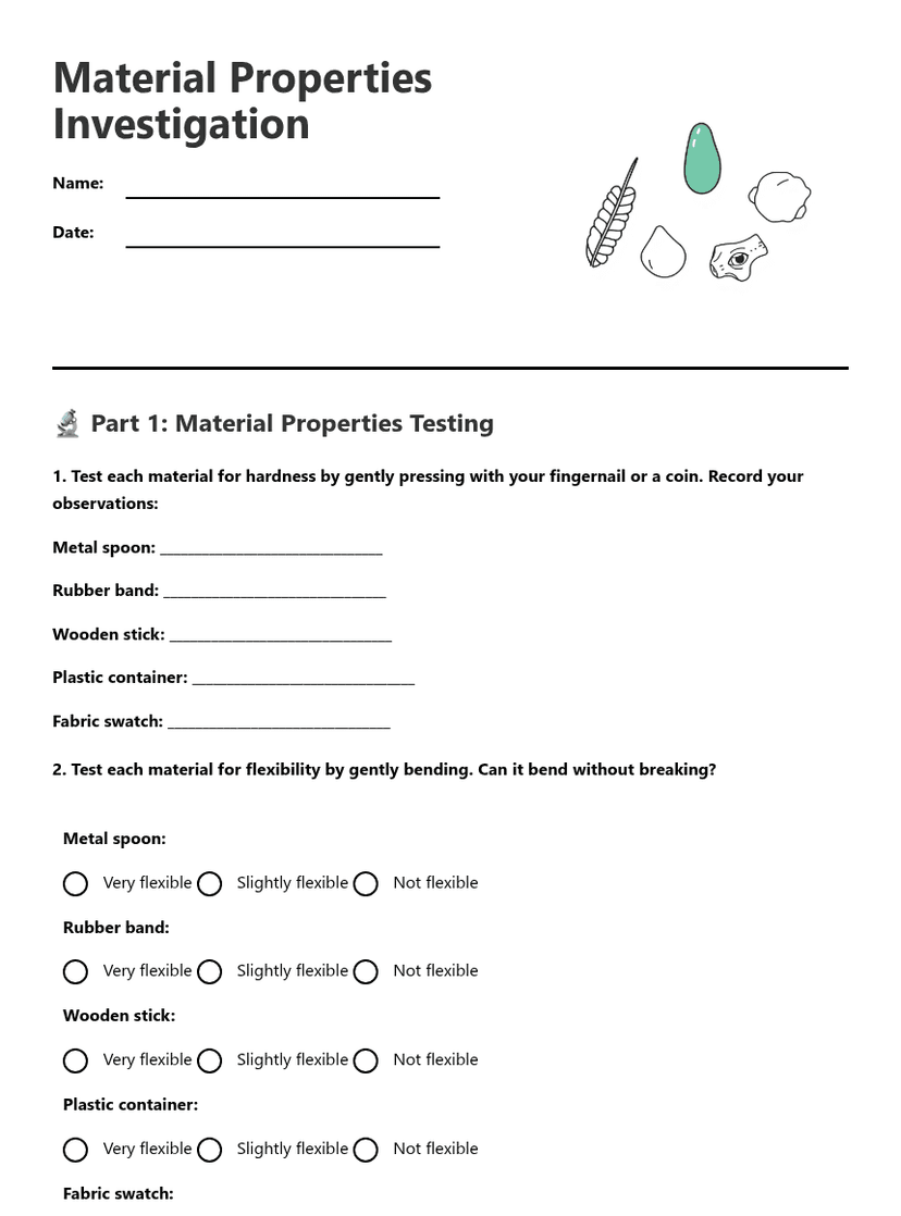 Material Properties Investigation