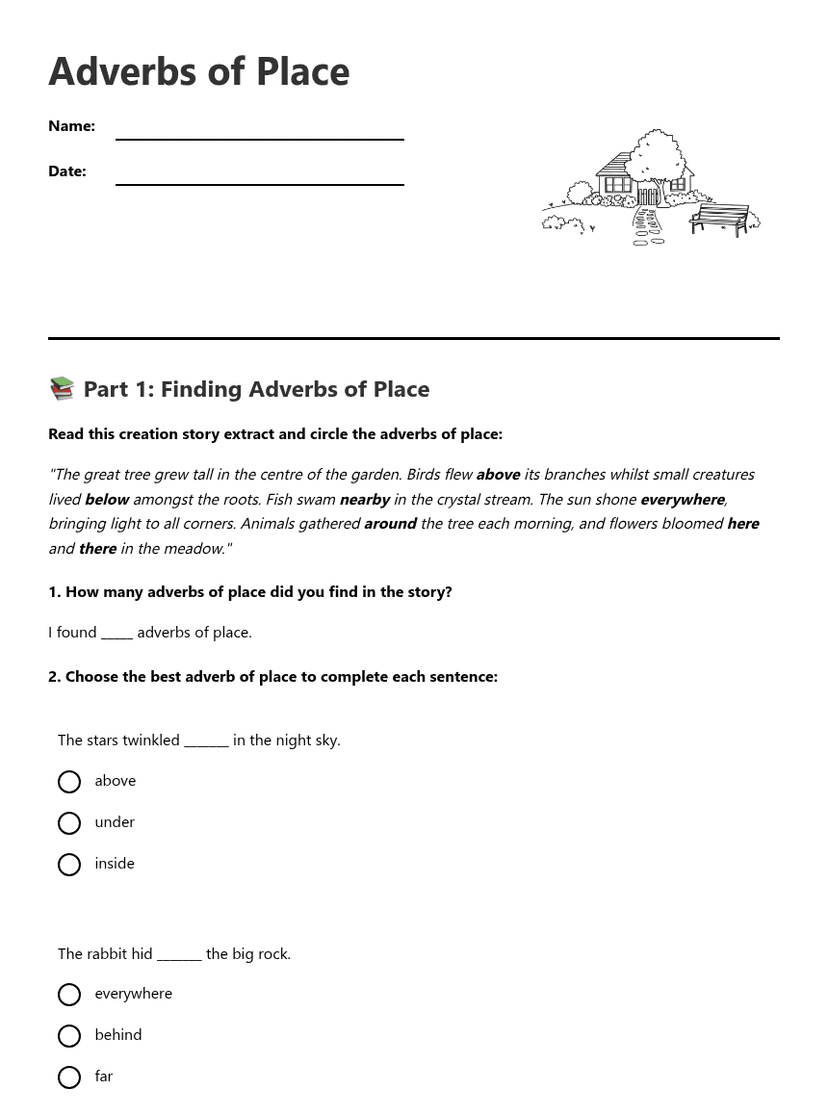 Adverbs of Place