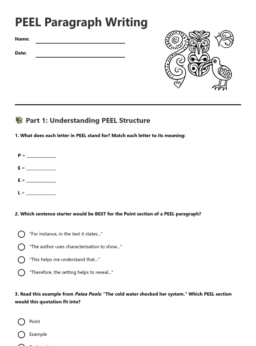 PEEL Paragraph Writing