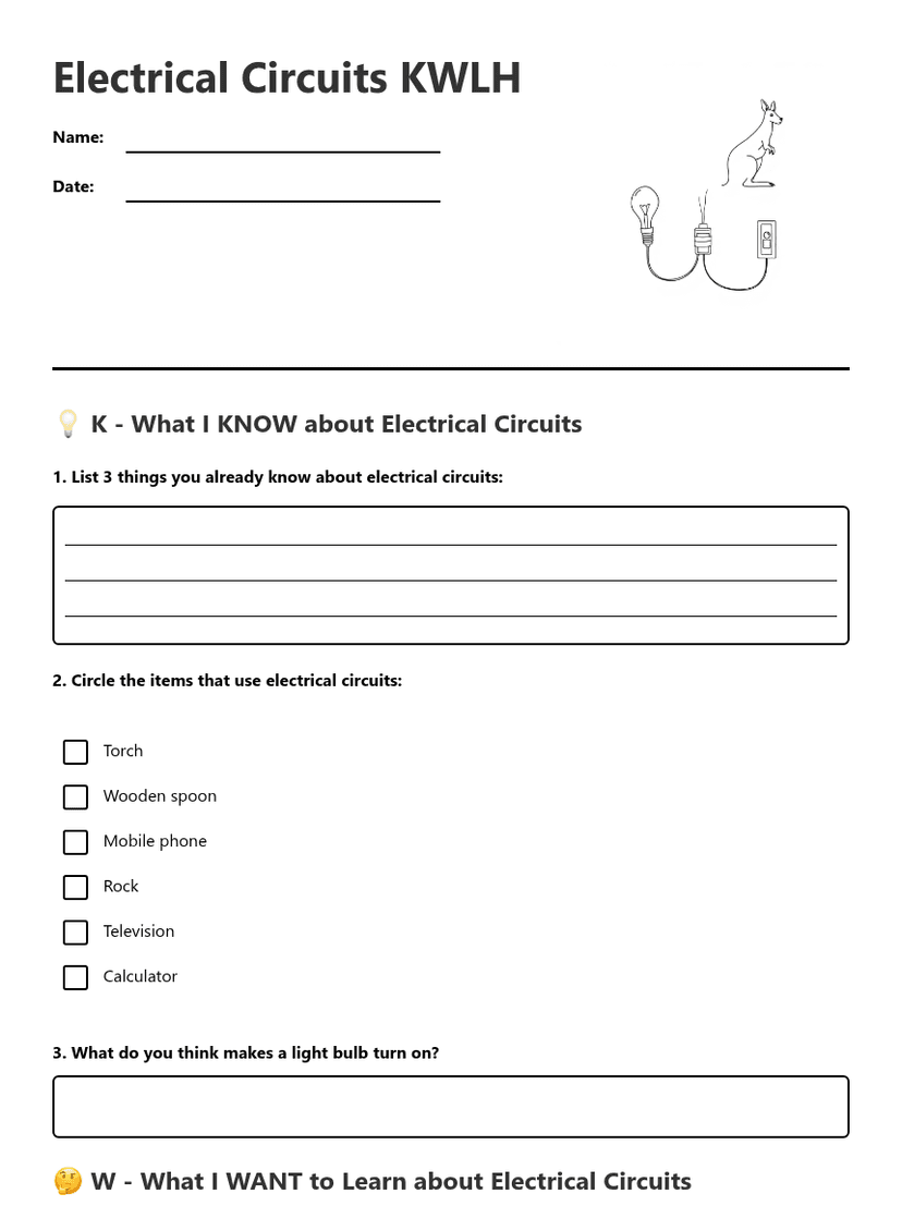 Electrical Circuits KWLH