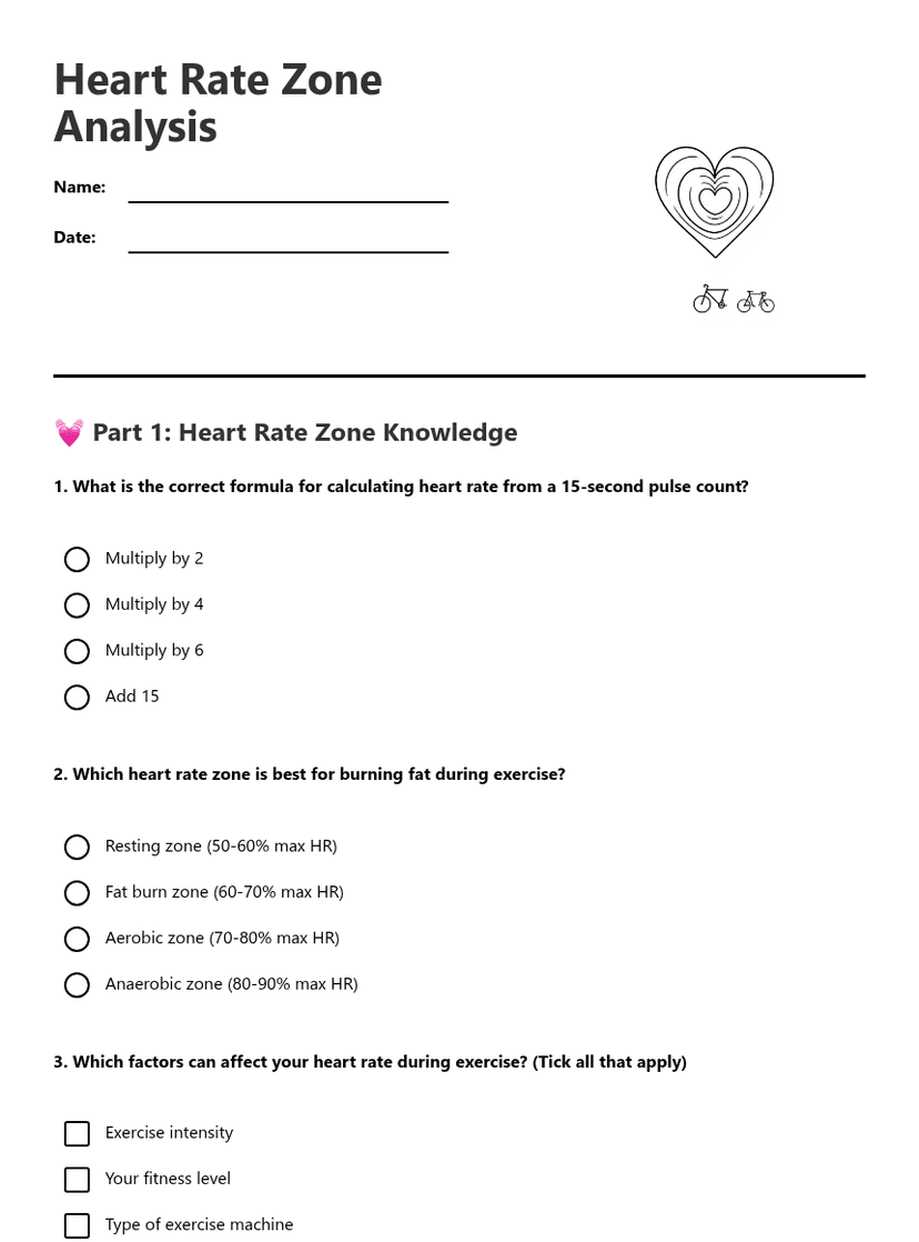 Heart Rate Zone Analysis