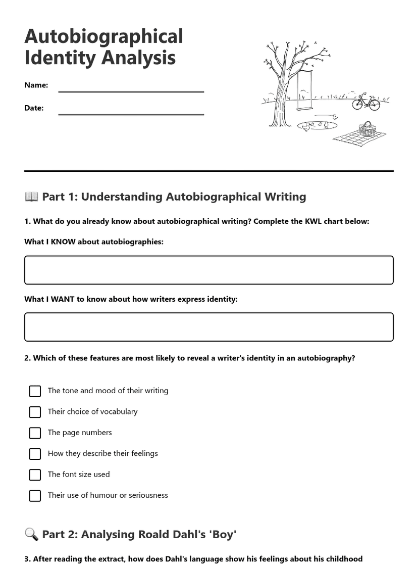 Autobiographical Identity Analysis