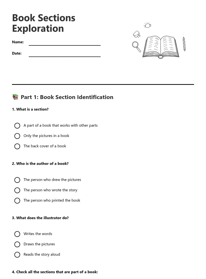 Book Sections Exploration