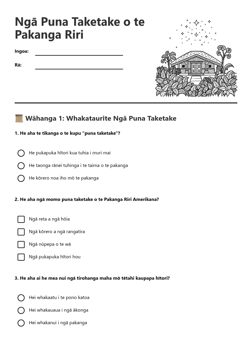 Civil War Primary Sources worksheet preview