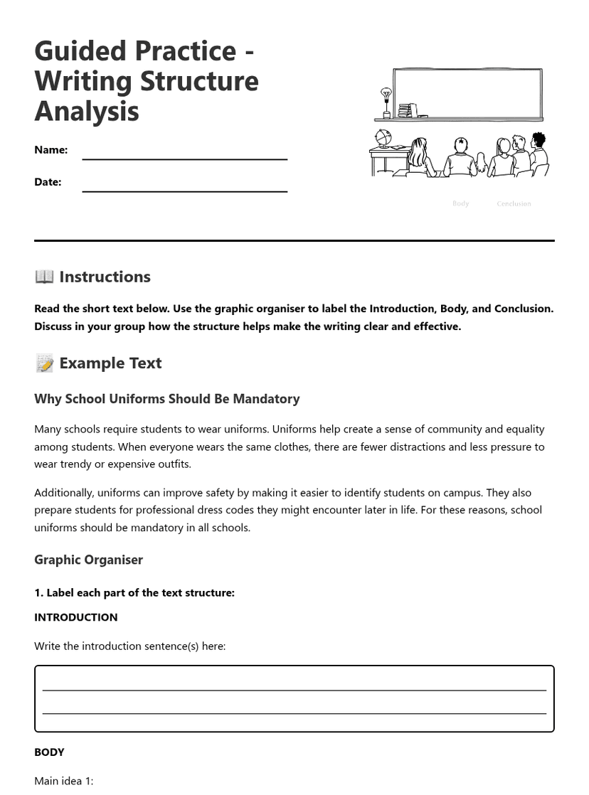 Writing Structure Analysis