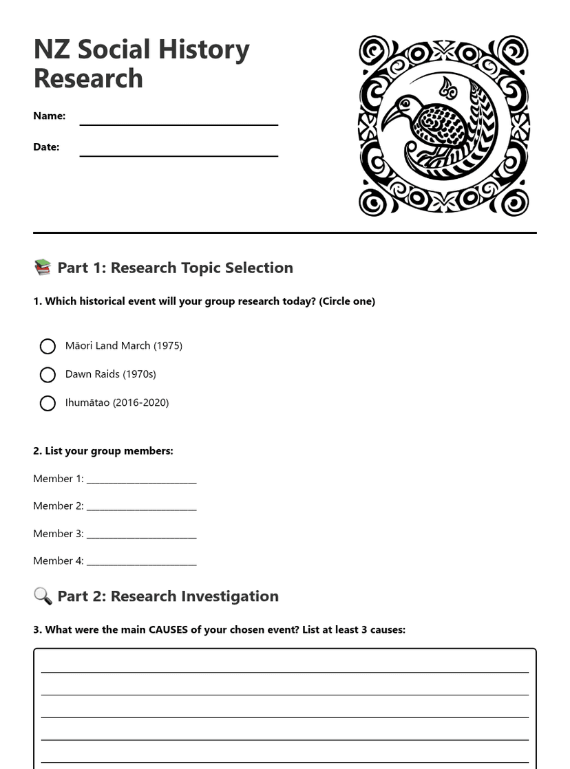 NZ Social History Research