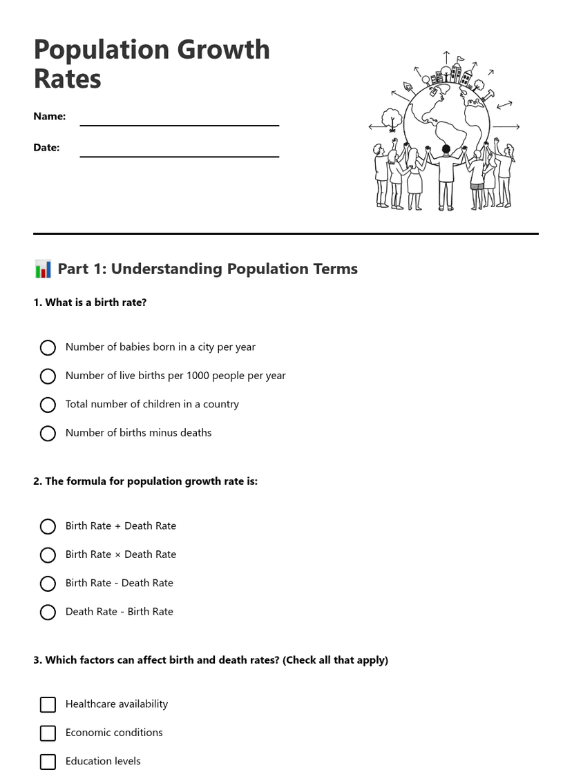 Population Growth Rates