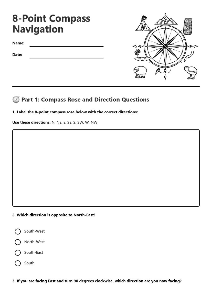 8-Point Compass Navigation