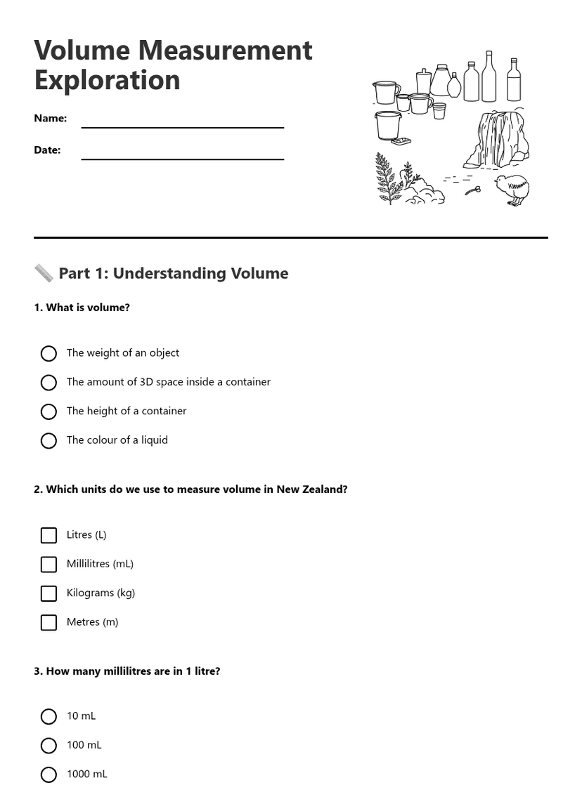 Volume Measurement Exploration