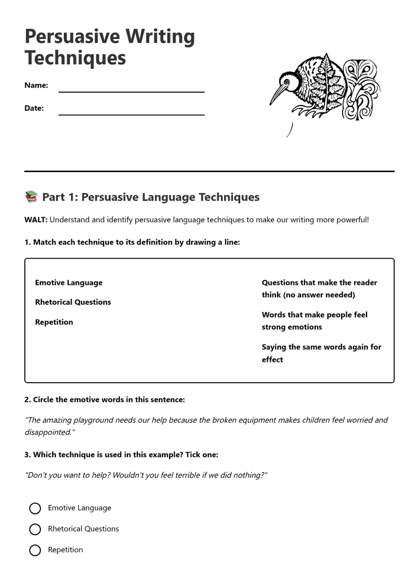 Persuasive Writing Techniques
