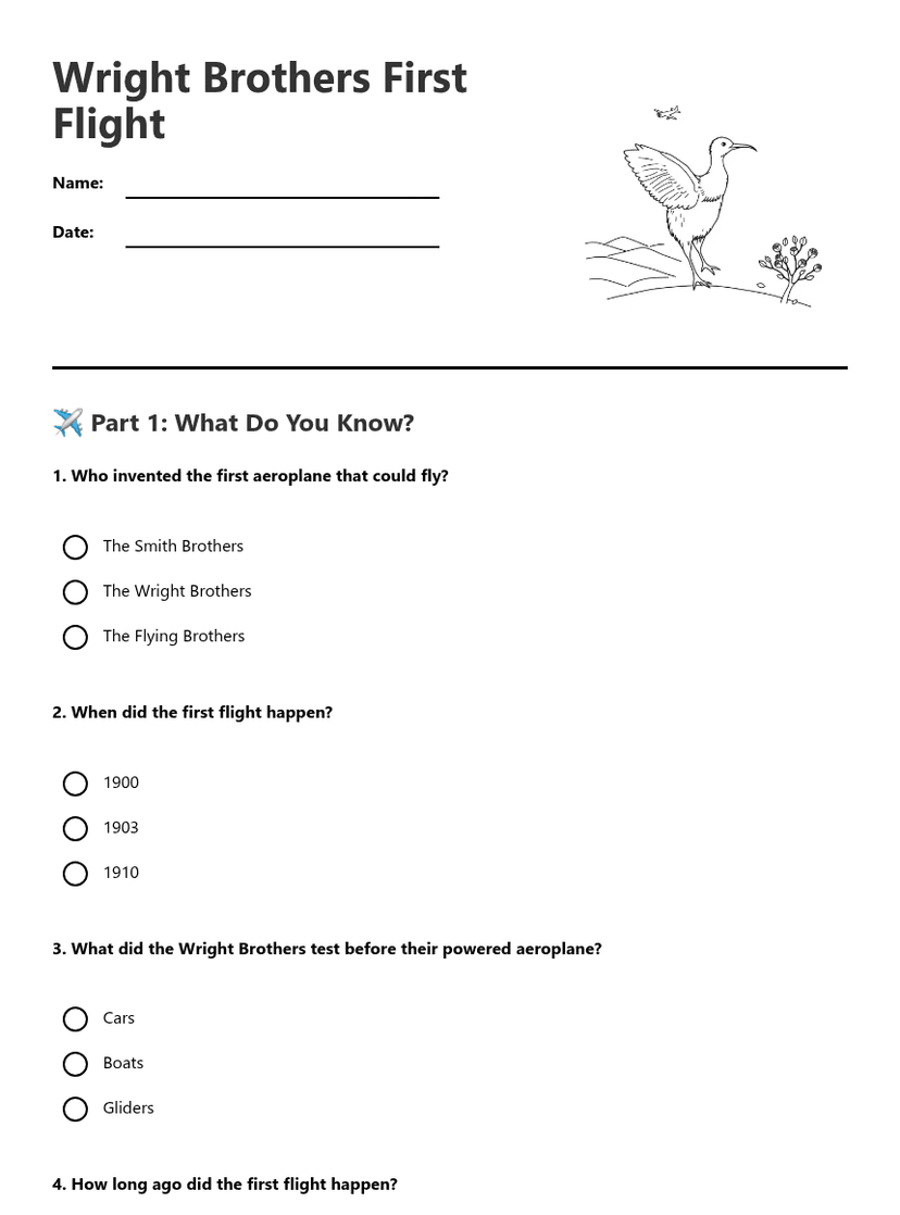 Wright Brothers First Flight