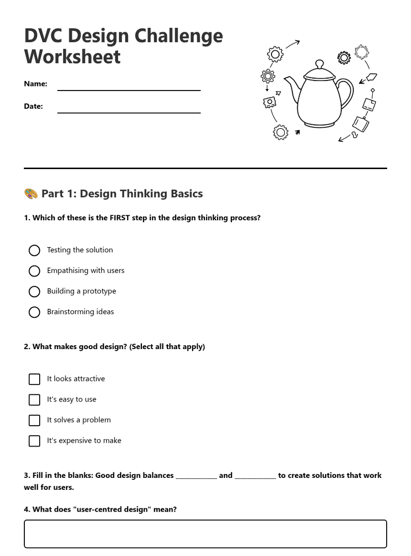 DVC Design Challenge Worksheet