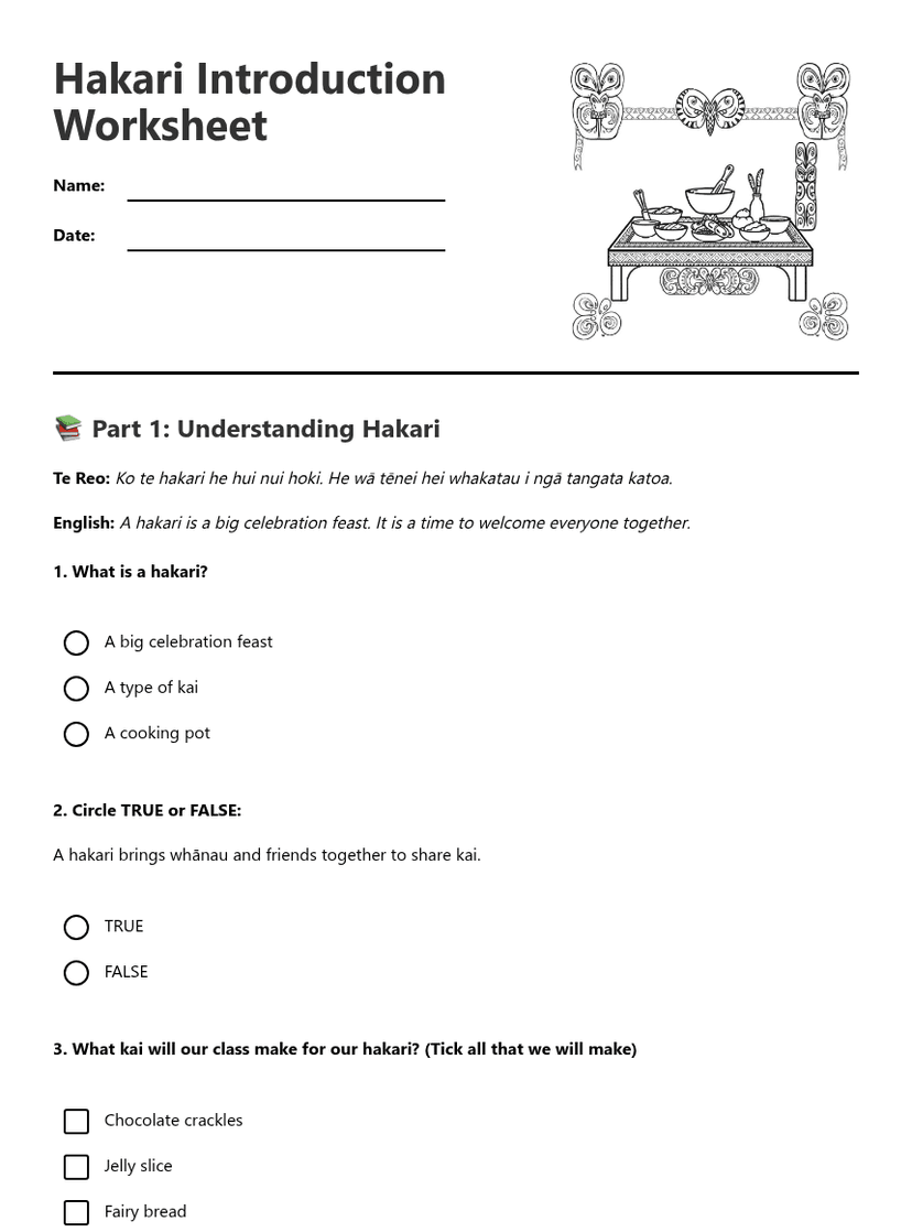 Hakari Introduction Worksheet