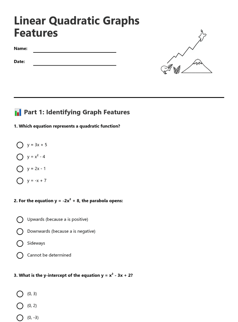 Linear Quadratic Graphs Features
