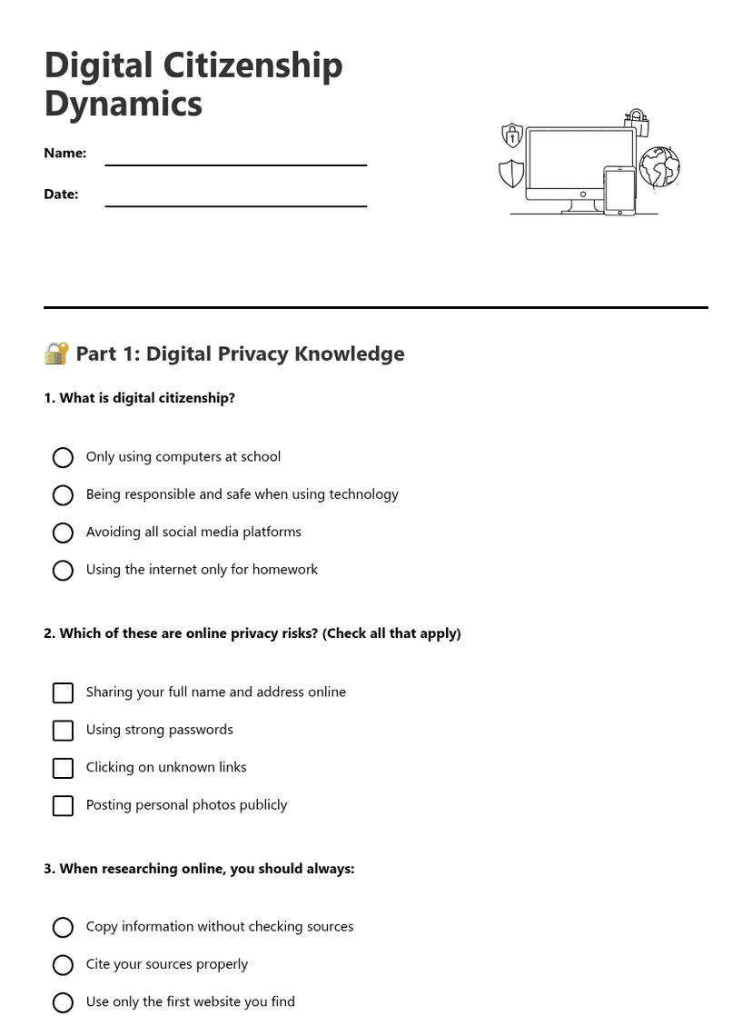 Digital Citizenship Dynamics