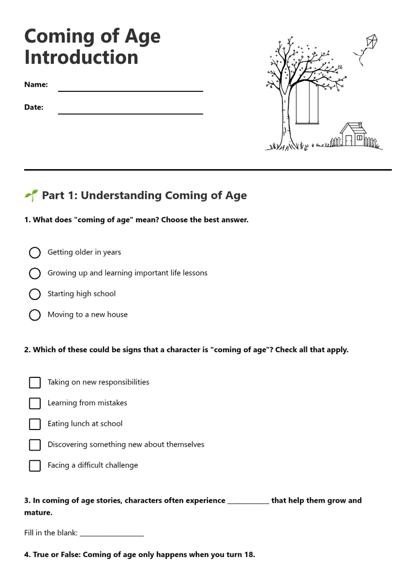 Coming of Age Introduction
