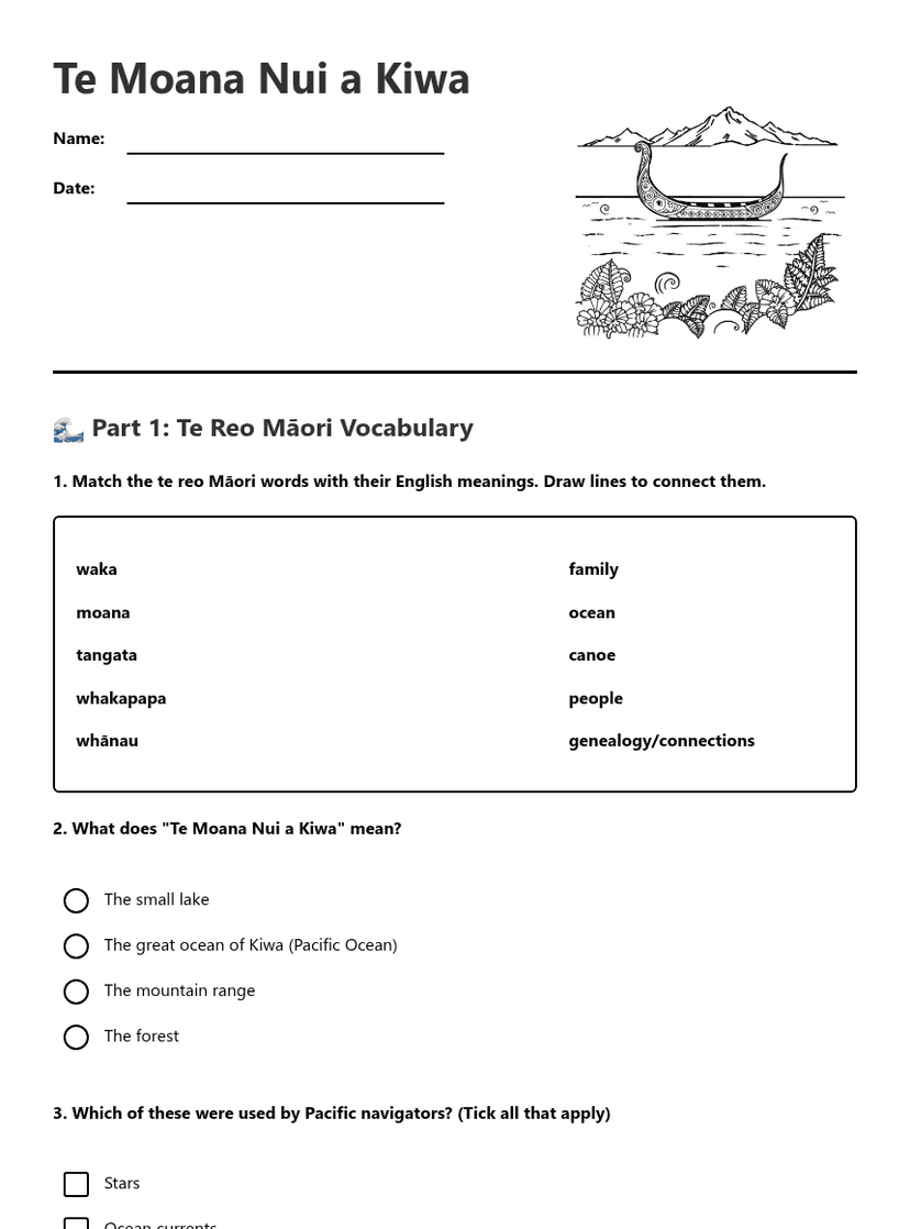 Te Moana Nui a Kiwa