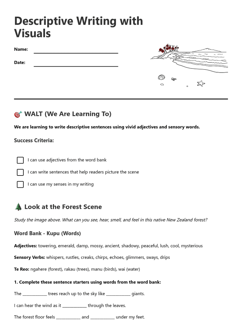 Descriptive Writing with Visuals
