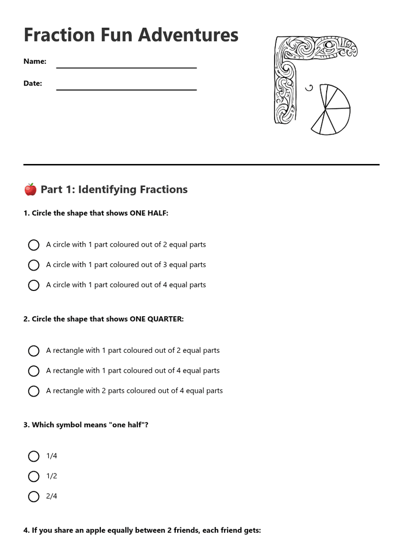 Fraction Fun Adventures