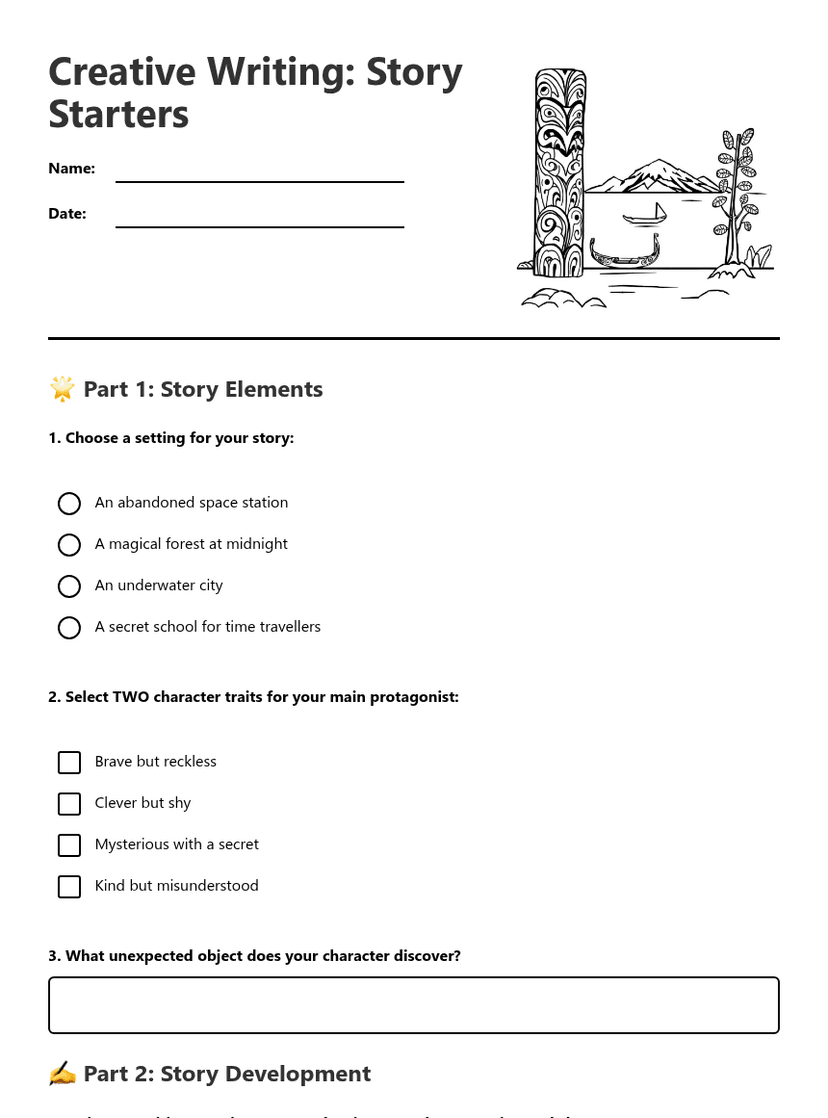 Creative Writing: Story Starters