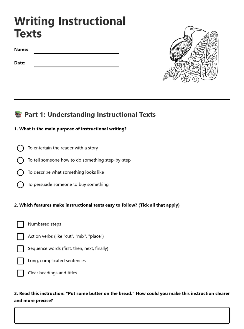 Writing Instructional Texts