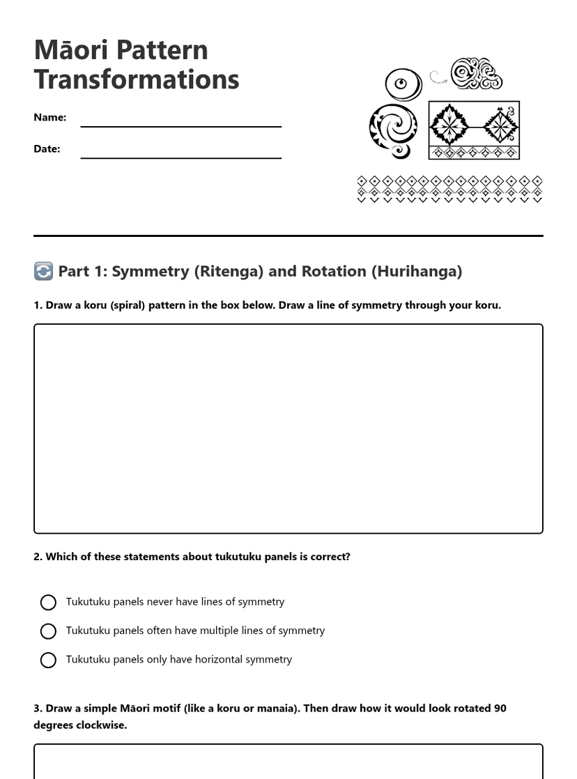 Māori Pattern Transformations