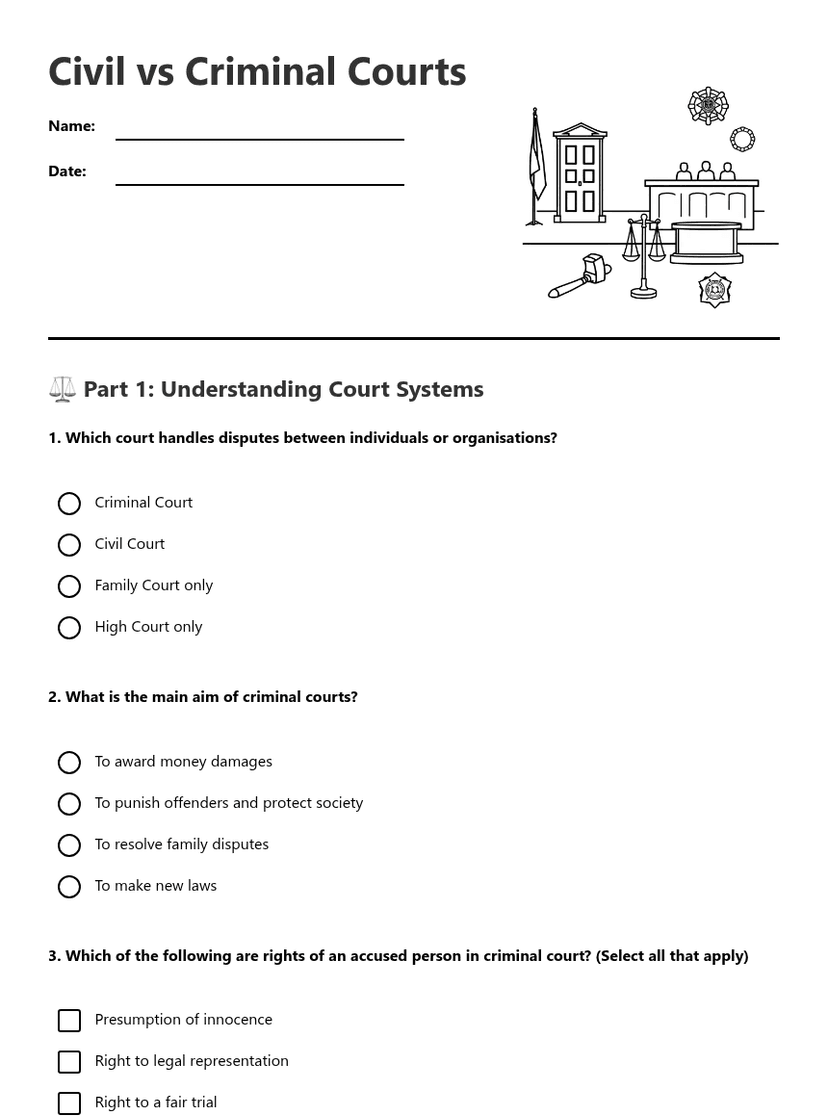 Civil vs Criminal Courts