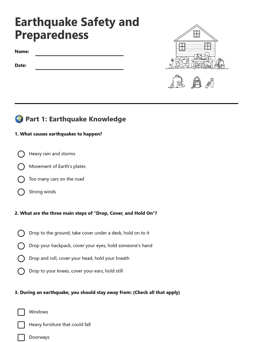 Earthquake Safety and Preparedness