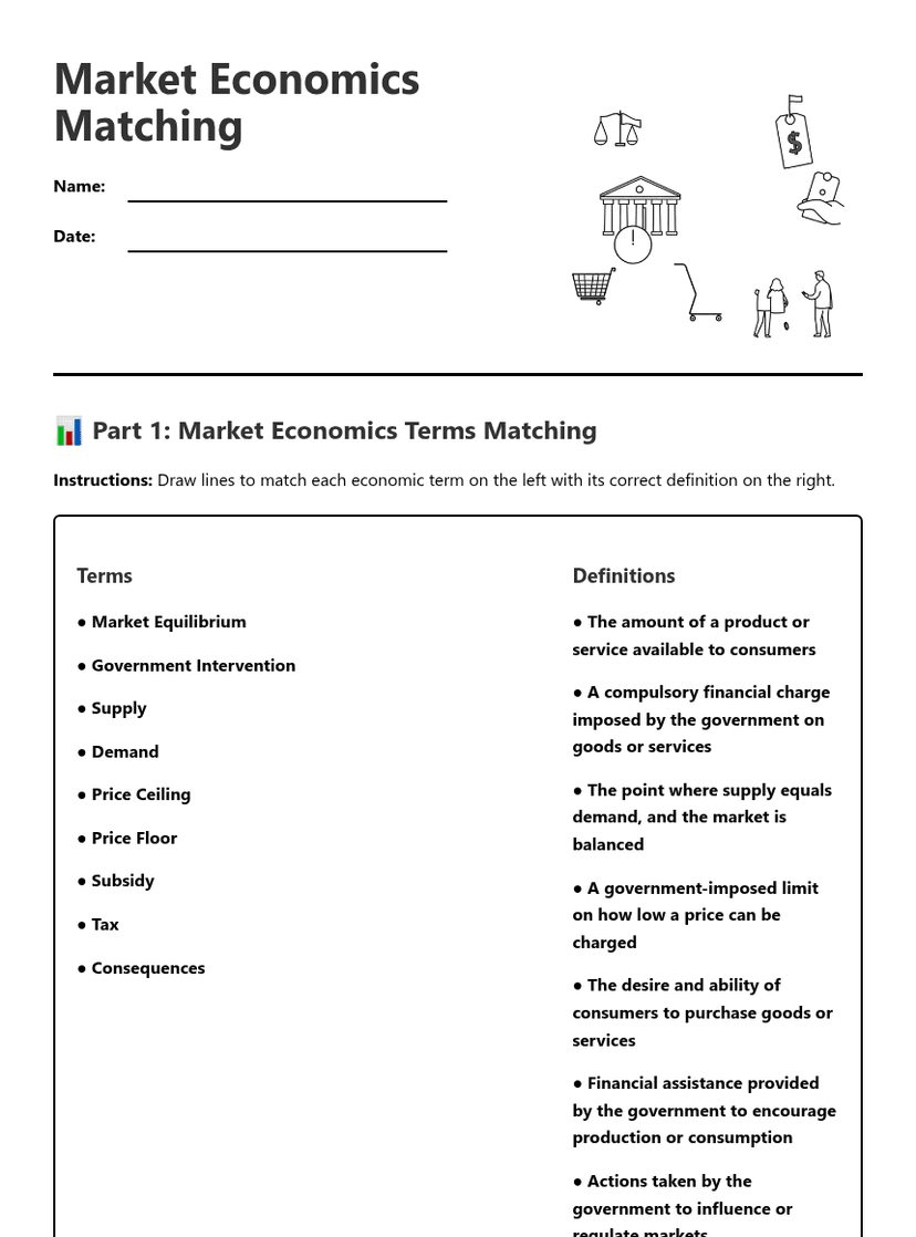 Market Economics Matching