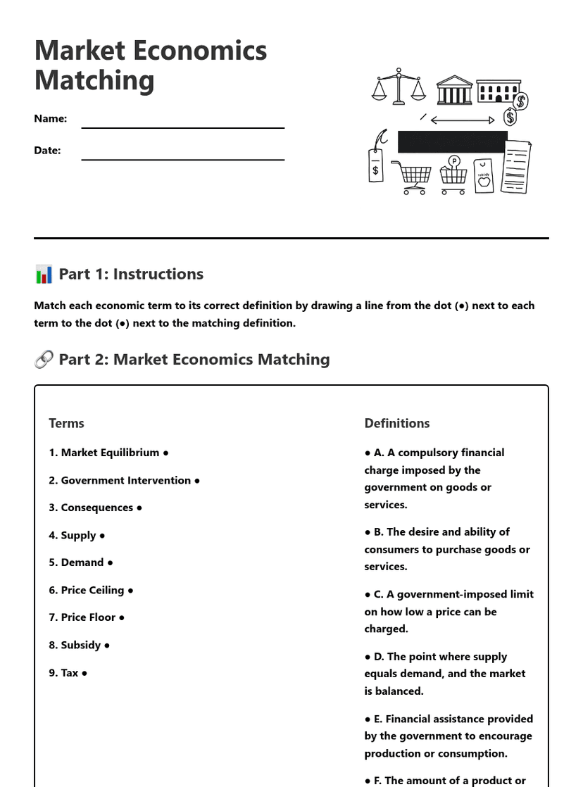 Market Economics Matching
