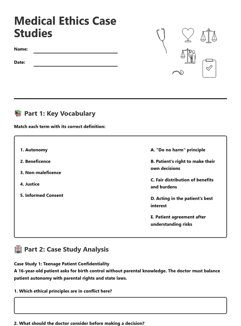 Medical Ethics Case Studies