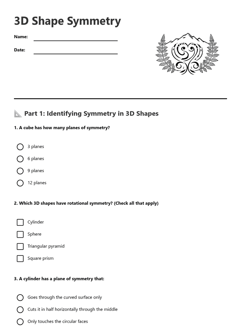 3D Shape Symmetry
