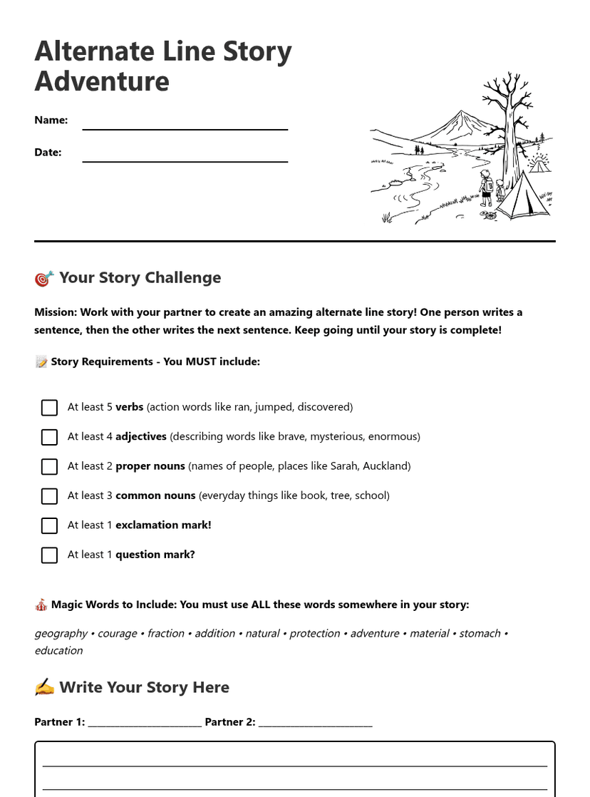 Alternate Line Story Adventure