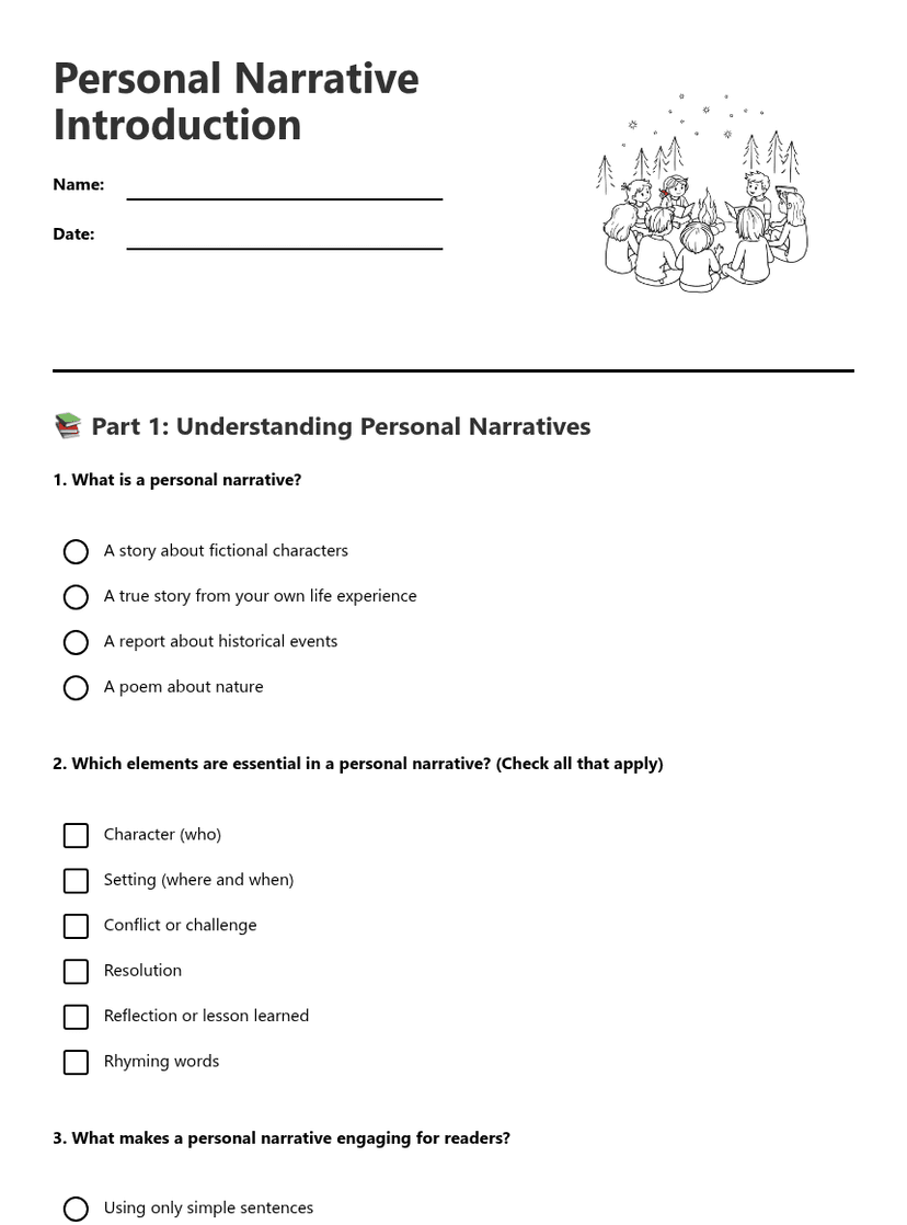 Personal Narrative Introduction