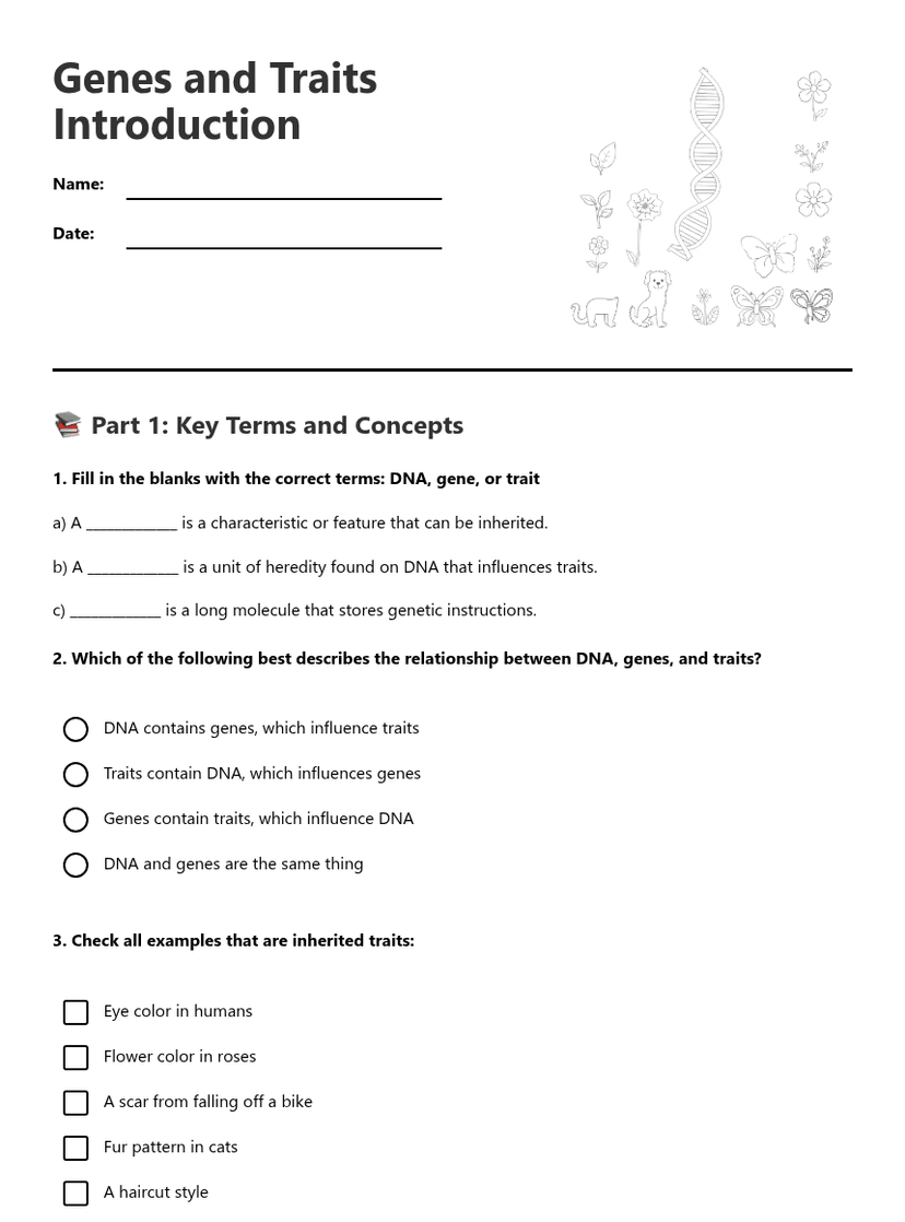 Genes and Traits Introduction
