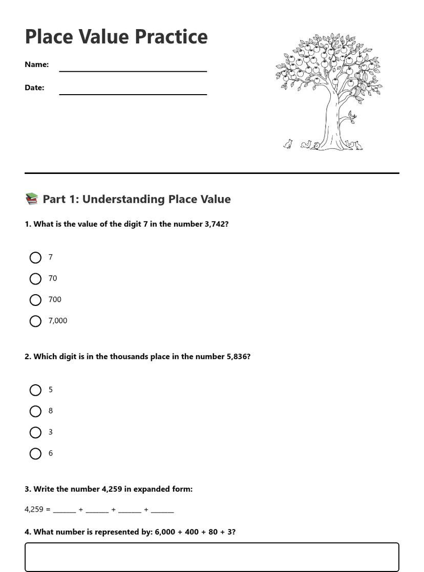 Place Value Practice