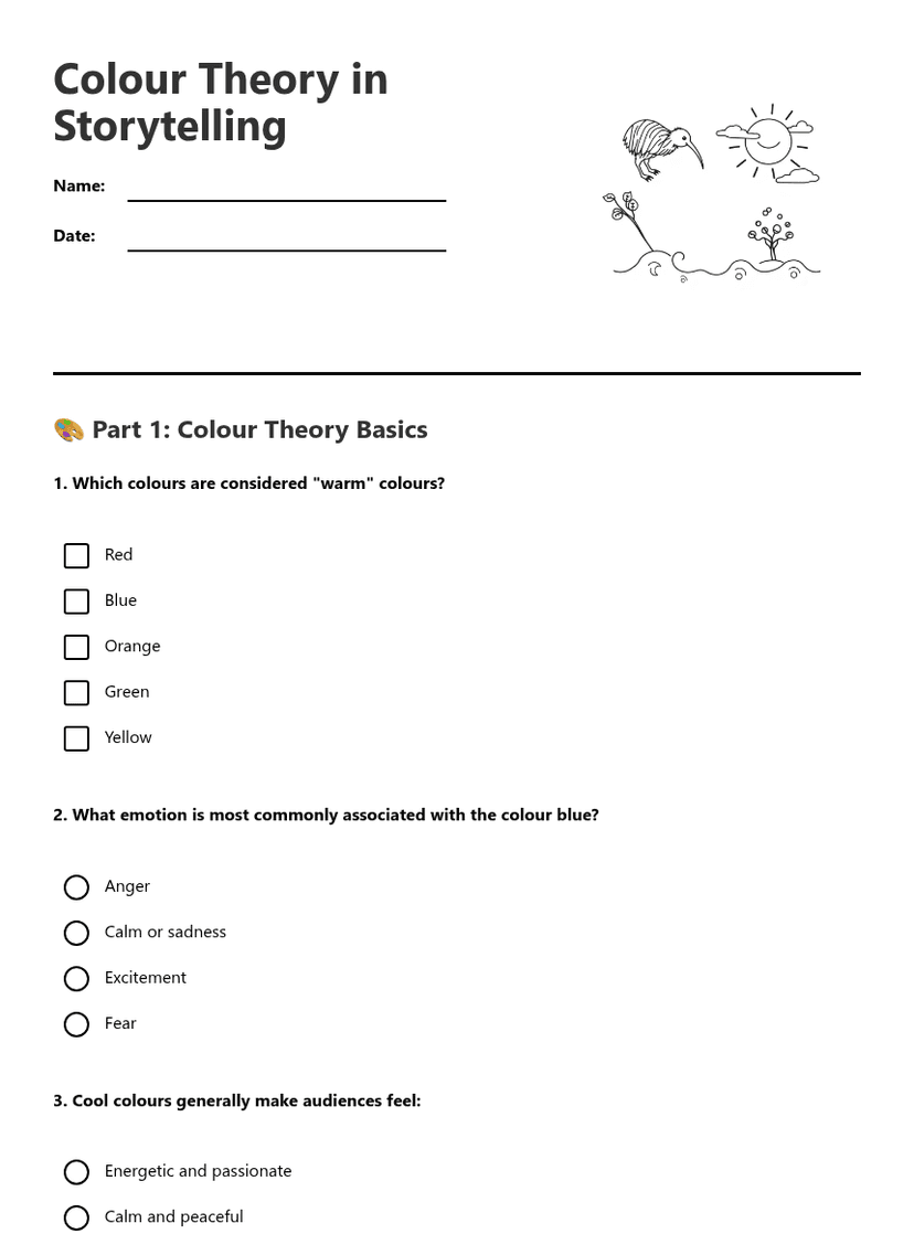 Colour Theory in Storytelling