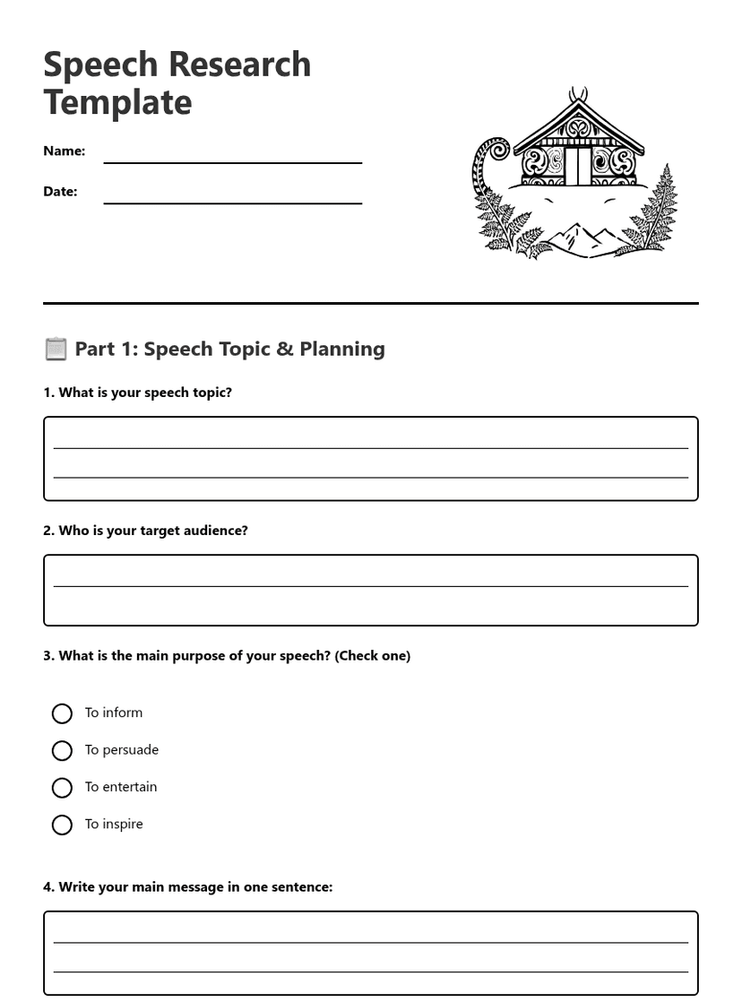 Speech Research Template