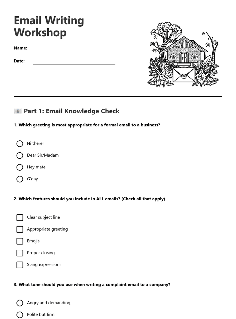 Email Writing Workshop