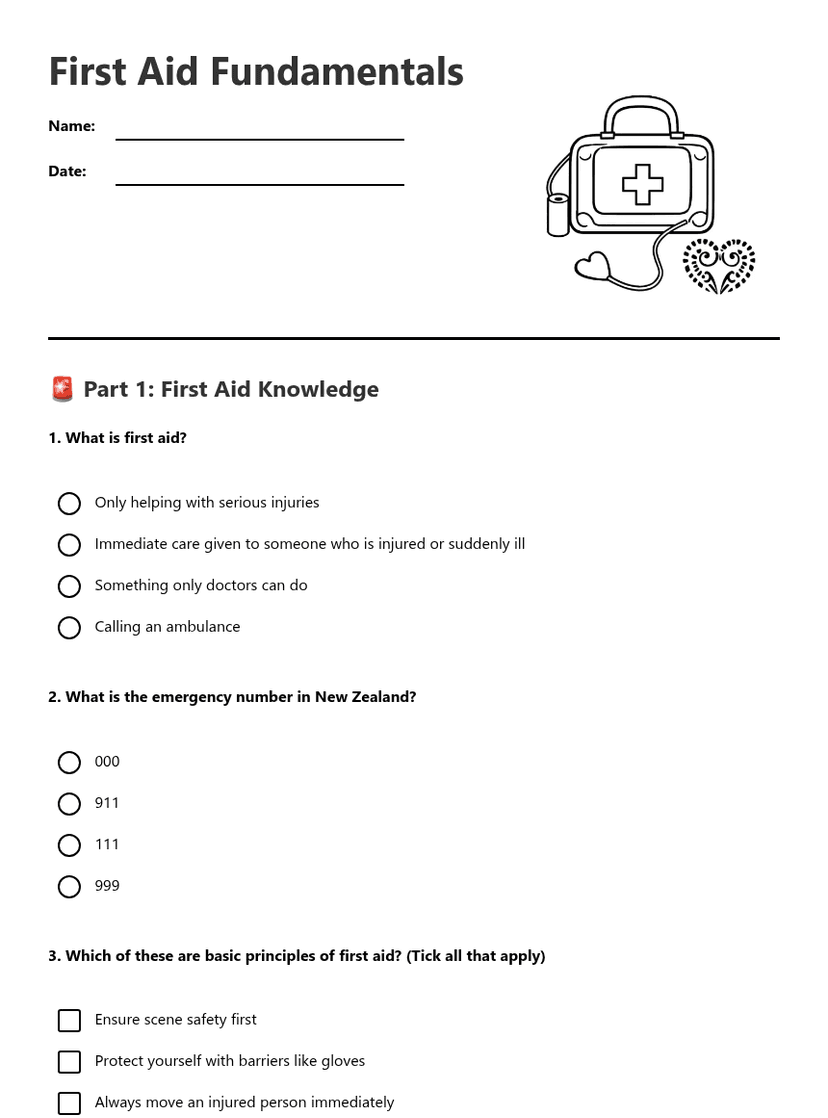 First Aid Fundamentals