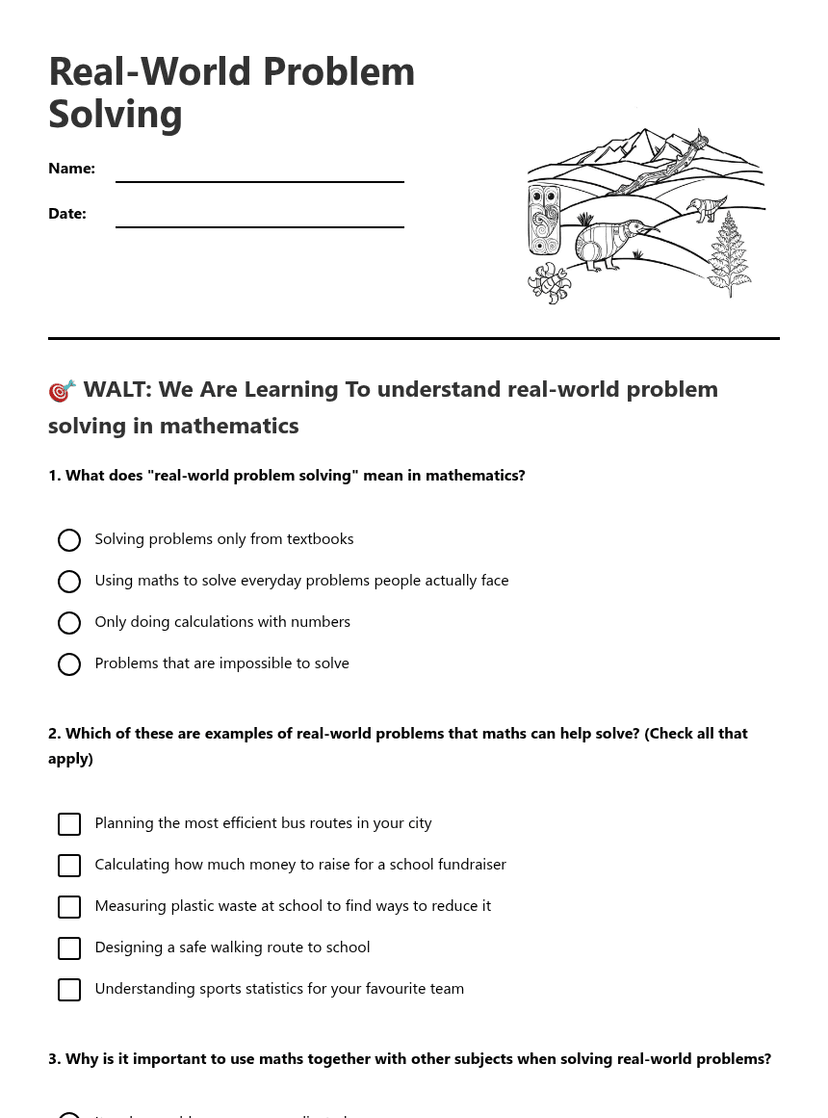 Real-World Problem Solving
