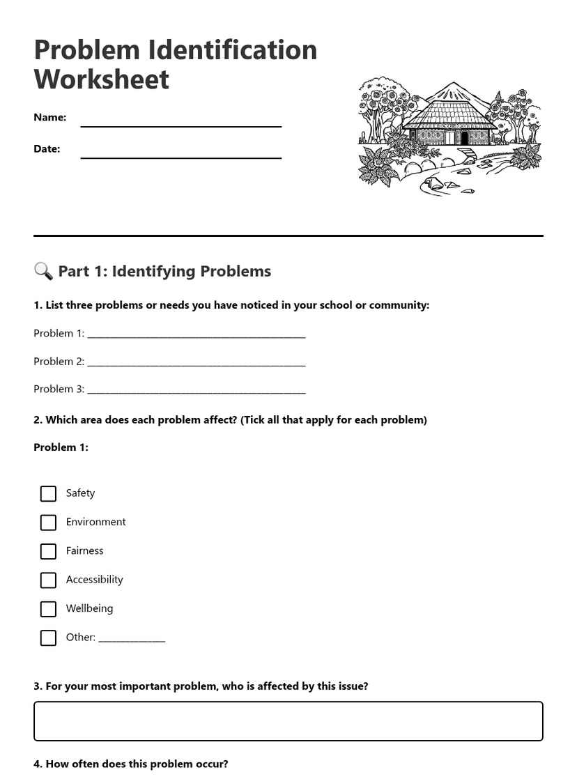 Problem Identification Worksheet