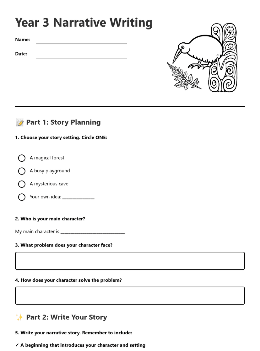 Year 3 Narrative Writing
