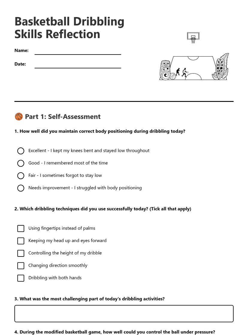 Basketball Dribbling Skills Reflection