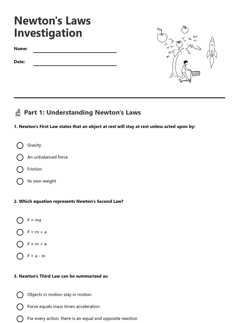Newton's Laws Investigation
