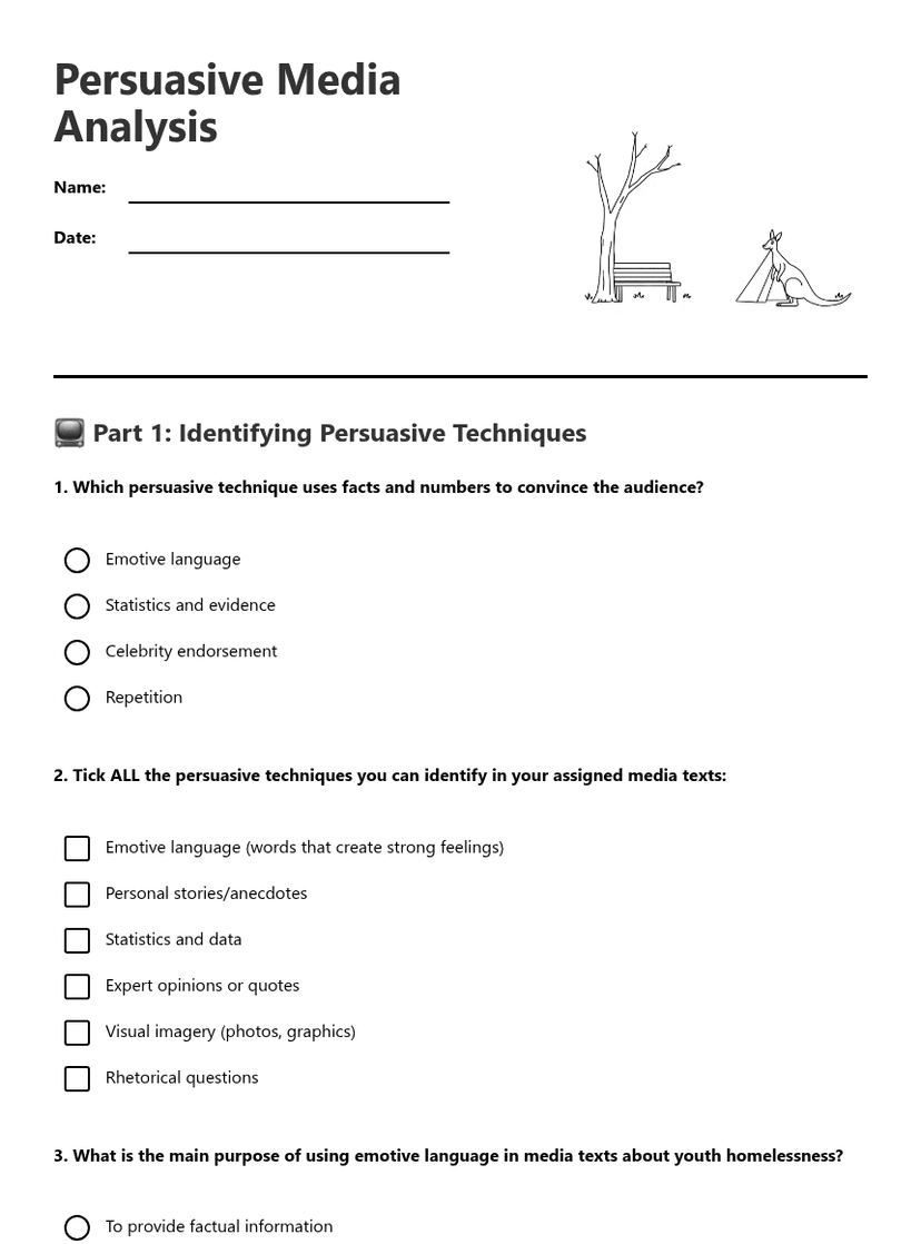 Persuasive Media Analysis