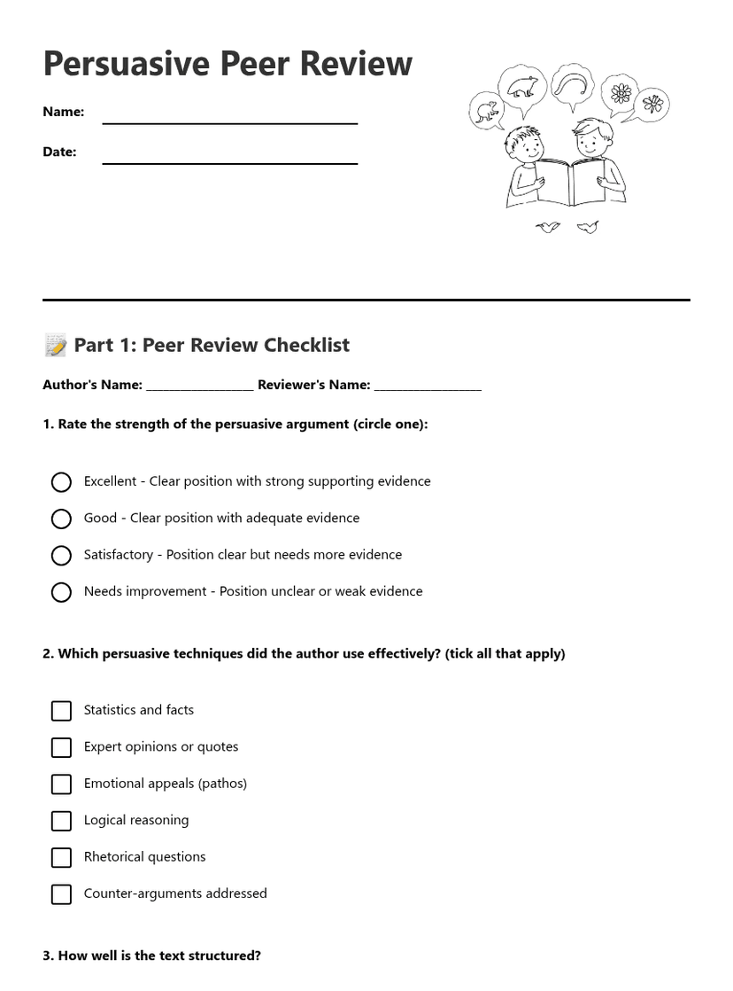 Persuasive Peer Review