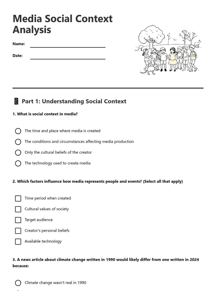 Media Social Context Analysis