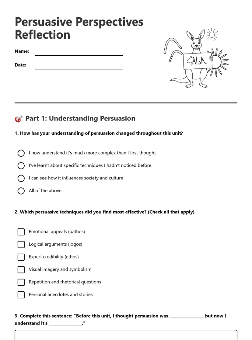 Persuasive Perspectives Reflection